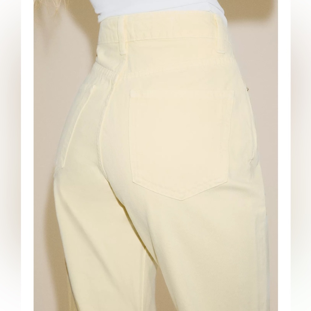 🌷Zara Butter Yellow Cotton Jeans NWT 🌷